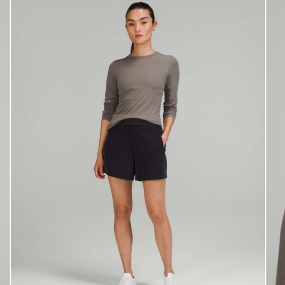 Lululemon Gray Rover Hold On Tight Ribbed Long Sleeve Tee Shirt Size 12 - Picture 13 of 13